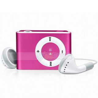Clip Metal Mini USB  Player Support to 8GB SD TF Card + Earphone 