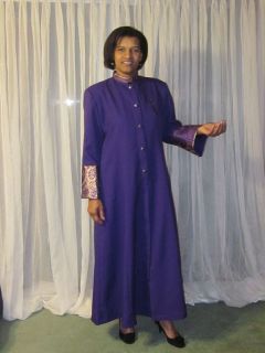 Women Clergy Robe, Purple, NEW sizes 4 to 24 Available in other Colors