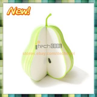 Fruit Post Note Memo Writing Pads Portable Notepad Green Pear Shape I