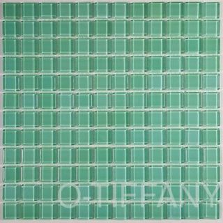 Wholesale Lot   10 SQFT Glass Mosaic Tiles on Mesh Mount Erin Green 
