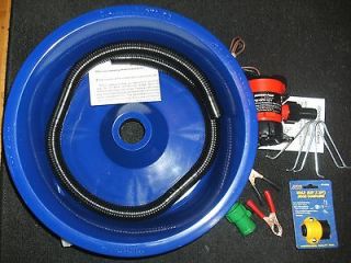 BLUE BOWL GOLD CONCENTRATOR KIT. PUMP, TUBING, FITTINGS