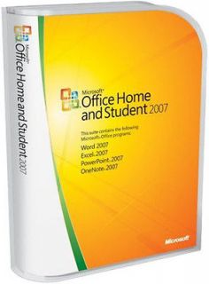 microsoft office home student 2007 for 3 pc s new