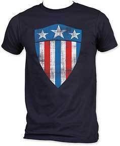 marvel captain america first shield fitted jersey tee more options