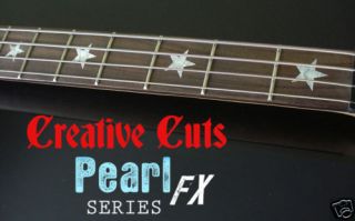 star vinyl decal inlays mop for fender p bass guitar