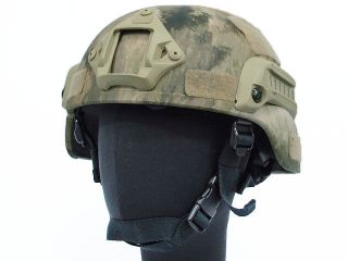 MICH TC 2000 ACH Helmet with NVG Mount & Side Rail A TACS Camo