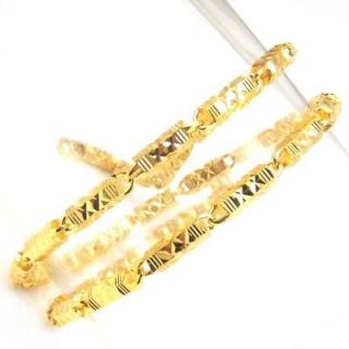 carved prism chain 18k gold gep solid fill 20 necklace