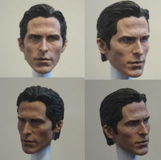Custom made 1/6 Christian Bale head Sculpt Batman for hot toys 