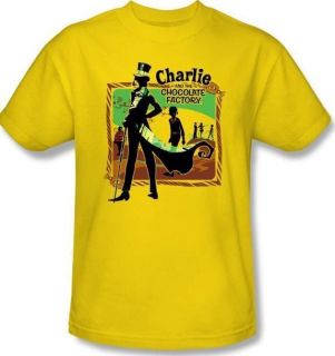   Kid Youth SIZES Charlie Chocolate Factory Willy Wonka t shirt top