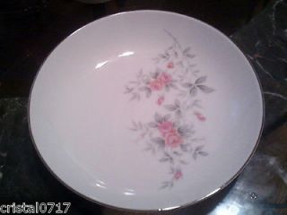 Beautiful BRISTOL Fine China soup, salad bowl pink rose pattern 