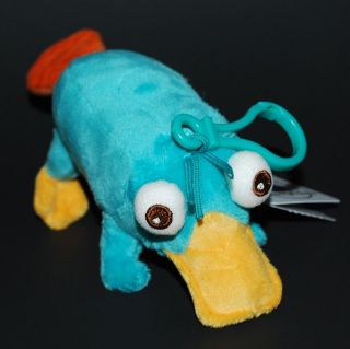 Disney Parks Phineas and Ferb Perry the Platypus Plush Doll Clip 