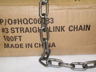 100 feet of 3 straight link chain traps trapping time