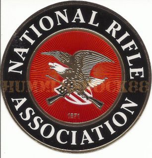 Official NRA Mylar Decal   National Rifle Association Window Bumper 