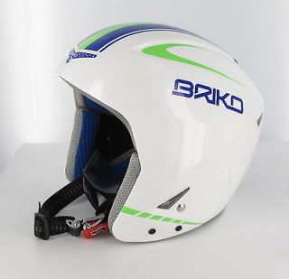 Briko Phoenix Team White/Blue/Lim​e Helmet 54cm