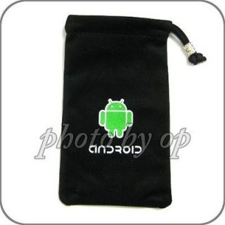 Black Android Carry Pouch Case For Huawei Fusion U8652 / Impulse 4G