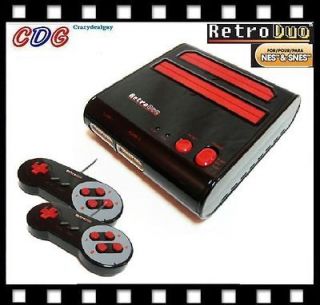 Newly listed Black Retro Duo FC Nintendo NES/SNES Game System ~F