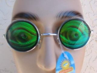 holografix green lizard eyes reptile glasses costume 