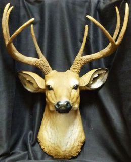 THE DUKE Deer Head statue figure H22.5 x L15.75 x W13.75