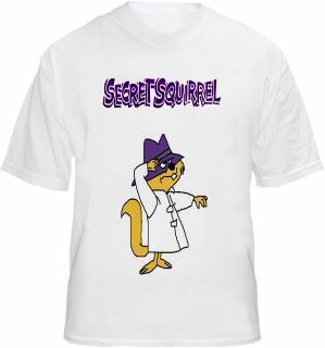 secret squirrel t shirt retro cartoon agent spy tee more