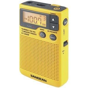 Sangean Portable NOAA Weather Alert Radio System with AM and FM Stereo 