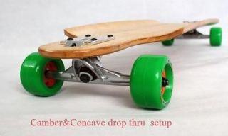 Lam Bamboo fiber Drop Through longboard skateboard sliding board 