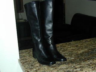  PRIALPAS GOMMA BLACK LEATHER RIDING BOOTS SIZE 5.5 ,Nice