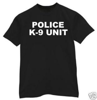 shirt xl police k9 k 9 unit dog dept crime