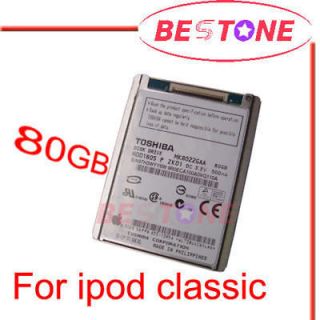 for ipod classic 6th gen hard disk drive 1 8 mk8022gaa 80gb zif pata 
