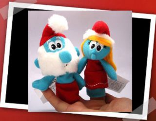 The Smurfs Character Papa Smurf Smurfette Finger Puppet