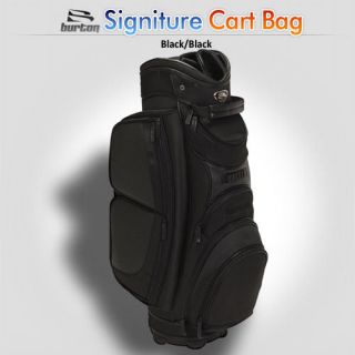   2012 Burton Golf Mens Black/Black Signature Golf Cart Bag Close Out
