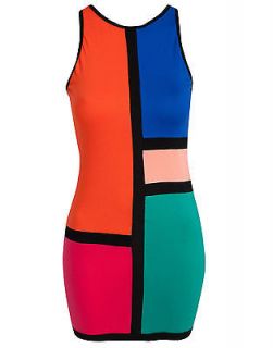 NEW Motel Mondrian Colorblock Ozlem Dress $82 NastyGal Topshop Urban 