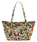   PLEATED TOTE BAG Floral Nightingale SOLD OUT Retired Rare NWT 80