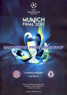 2012 Champions League Final Programme Chelsea v Bayern Munich*