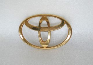 98 07 TOYOTA LAND CRUISER GOLD LIFTGATE EMBLEM badge symbol logo sign 