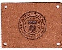 1910 Tobacco Leather George Washington University Seal 4 Holes