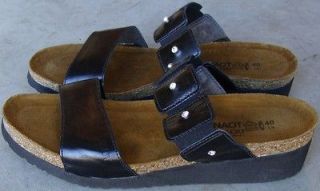 naot womens ashley sandals black madras size 9 40 time