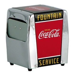 coca cola fountain service napkin dispenser time left $ 24