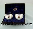 CASED PAIR OF VICTORIAN AESTHETIC PERIOD SILVER NAPKIN RINGS