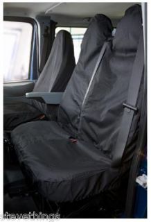 GREY FORD TRANSIT TIPPER RECOVERY VAN SEAT COVERS