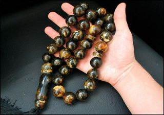 newly listed natural dark baltic amber islamic prayer beads 230 gr 