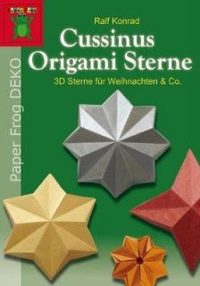 Cussinus Origami Sterne 3D Sterne für Weihnachten & Co. Paper Frog 