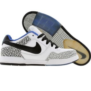 New Mens Nike Paul Rodriguez 2 Premium Skate Shoes 6.5 White Black 