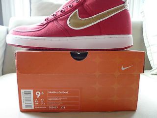 NIKE VANDAL CANVAS HIGH TOP size 9.5 *NWB* 49ers color way