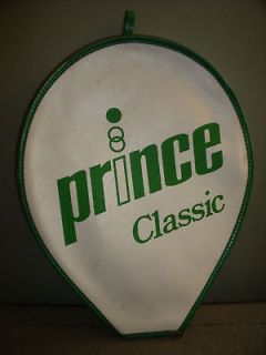 vintage classic prince green white racquet cover 