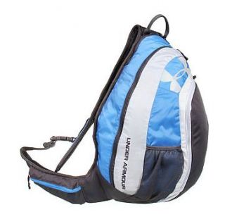 Under Armour Khalon Sling Backpack Bag 1218024 Black with Blue Back 