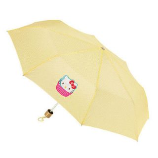 Avon Hello Kitty Lemon Cute Cupcake Umbrella // Yellow Brand New (RRP 