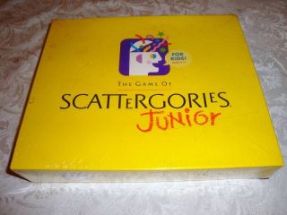 game of scattergories junior 1989 milton bradley new time left