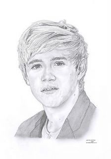 NIALL HORAN   1D   One Direction   Limited Edition pencil art drawing 
