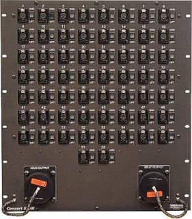   32 Mic inputs, 8 returns Rack Mount Audio Splitter with ground lifts