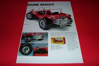 70s COX DUNE BUGGY POSTER ** gas powered toy dune buggy poster **