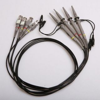 4x100MHz Oscilloscope Scope Clip Probes Kit Probes Tools w/Coaxial 